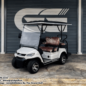 รถกอล์ฟไฟฟ้า LV <br>รุ่น Granada II 2+2 ที่นั่ง-White -BROWN Second