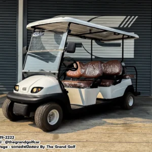 รถกอล์ฟไฟฟ้า Excar <br>รุ่น GrandPrecede 4+2 ที่นั่ง White