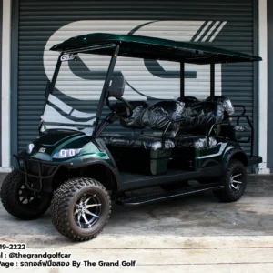รถกอล์ฟไฟฟ้า LV <br>รุ่น Granada 4+2ที่นั่ง OFF-ROAD Green Lithium