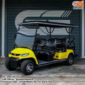 รถกอล์ฟไฟฟ้า LV<br>รุ่น GRANADA II 4+2 ที่นั่ง Yellow